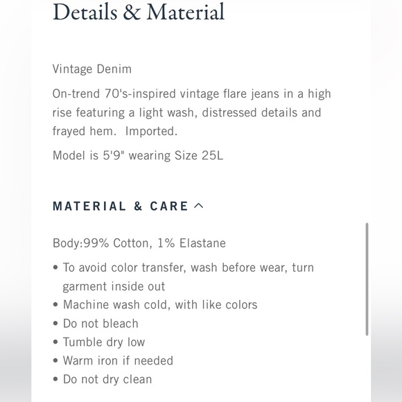 The vintage flare high rise-6 - Picture 5 of 8